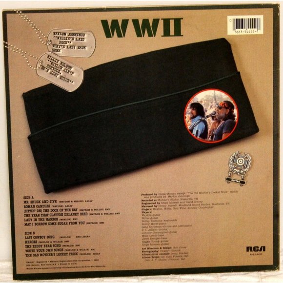 3 VTG Country Albums Vinyls LP Gene Autry Waylon and Willie Nelson WWII Marlboro - Picture 4 of 12